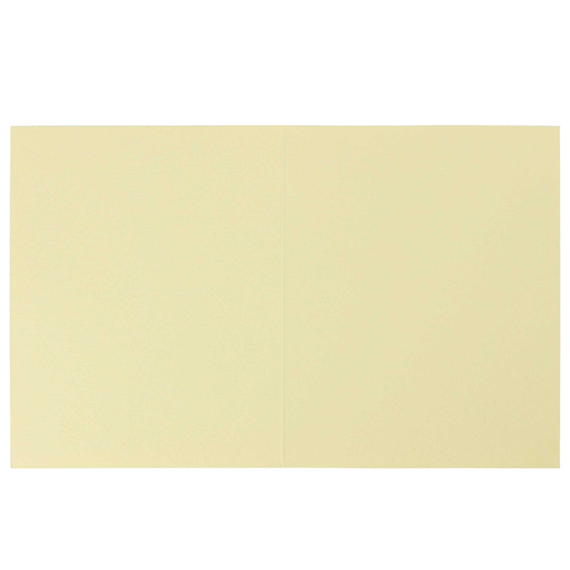 JAM Paper A2 Light Yellow Blank Foldover Cards